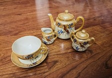 Japanese 1900s Porcelain Child Tea Party Play Set W/ Box