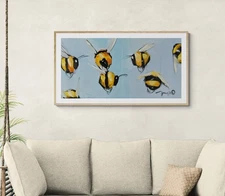 Jose Trujillo Art PRINT 24x48 Collectible Artist Painting Bumblebees