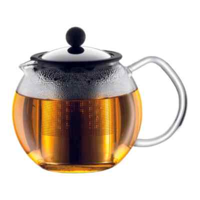 Bodum 1807-16 ASSAM Teepresse mit S/S-Filter, 0,5 l, 17 Unzen (3 Stück)