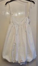 Zara White Embroidered Dress Size S * BRAND NEW *