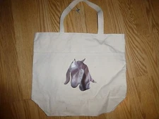 Handmade Canvas Tote Bag - Goat Design (Lot of 3)