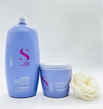 Champú bajo suavizante Alfaparf Semi Di Lino 33,8 OZ y máscara suavizante 16,9 fl oz