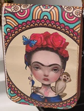 Frida Small Crossbody Purse Kahlo Cute