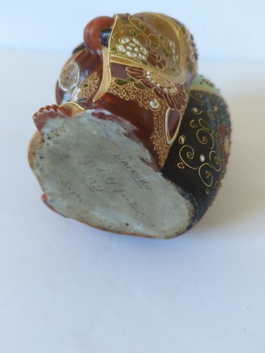 Vintage Japanese Kutani Ceramic Figurine/Daikoku/God of Fortune/ 7" Tall - Picture 16 of 17