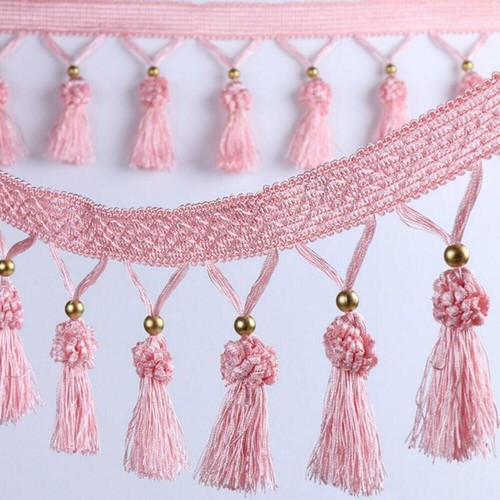 11 YARDS / 17 COLORS / MELINIA Beaded Ball Tassel Fringe Trim / Drapery, Upholst - Picture 5 of 18