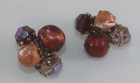 Vintage Italian Vogue Bijoux Bead Clip on Earrings — photo 2