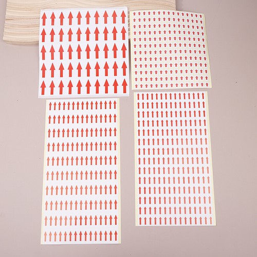 10 PCS Red Arrow Stickers Self Adhesive Custom Labels Directional Arrow Stickers - Photo 9/16