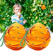 Beehive Wasp Trap, Yellow Jacket Trap Outdoor Hanging, Non-Toxic Reusable