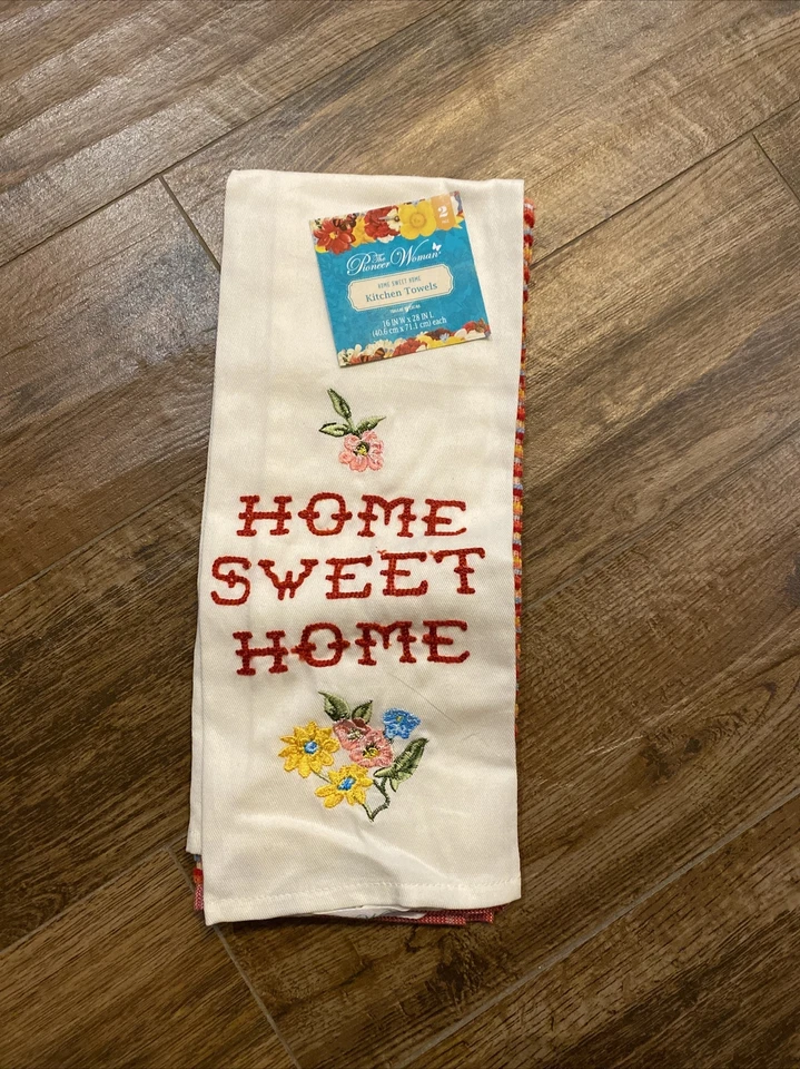 Two (2) Pioneer Woman ~ "Home Sweet Home" ~ Kitchen Towels ~ 16" x 28" - Image 2 of 4