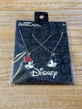 Spring Easter Mickey And Minnie Disney BFF Necklaces Nickel Free Metal New