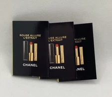 3 x Chanel Rouge Allure L'extrait ~  854 ROUGE PUISSANT ~ 0.5g/0.01oz Each Mini