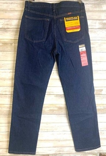 Rustler Mens Regular Fit Straight Leg heavyweight Jeans 100% Cotton Blue Size 36 - Picture 2 of 9
