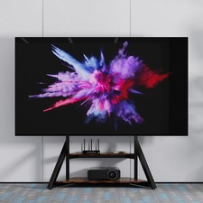 Floor TV Stand for 32 49 50 55 65 75" Height Adjustable Corner TV Mount Bedroom