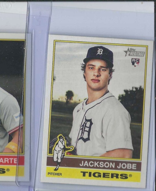 2025 Topps Heritage Jackson Jobe Rookie Detroit Tigers #389