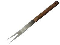 Grillgabel Berghoff Aus Edelstahl Mit Holzgriff LäNge 41,5 Cm Bbq Fleischgabel