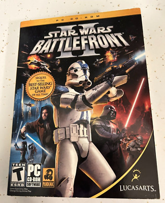 Star Wars: Battlefront II DVD-ROM (PC, 2005) W/Manual