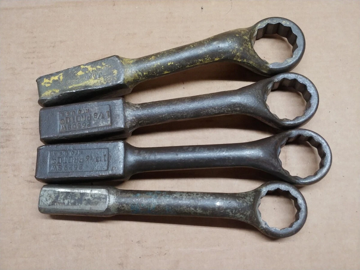 Williams Proto Arm. Set of 4 Striking Wrenches 1 5 8 1 13 16 1 7 8 2 in