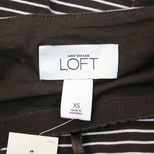 NUEVO ANN TAYLOR Loft Soporte a Rayas Tanque XS - Imagen 5 de 6