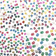Birthday Table Confetti Age 18 2130 40 50 60 Colour Party Decoration Milestone