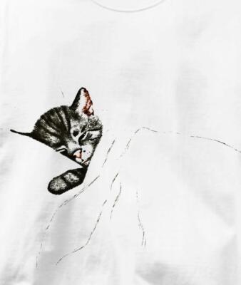 Chessie System Sleeping Kitten Railroad Train B&O Museum T Shirt