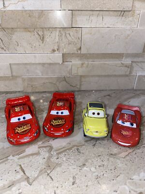 Disney Pixar CARS LIGHTNING MCQUEEN & LUIGI 4 VEHICLE LOT | eBay