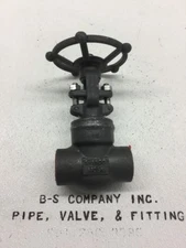 Forged Steel Gate Valve 1" 1500 Socket Trim #5 POWELL Fig. GA15SA55GW