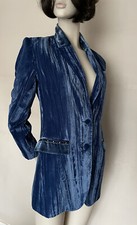 Liu Jo Made In Italy Navy Blue Colour Studded Pockets Detail Blazer Jacket It42