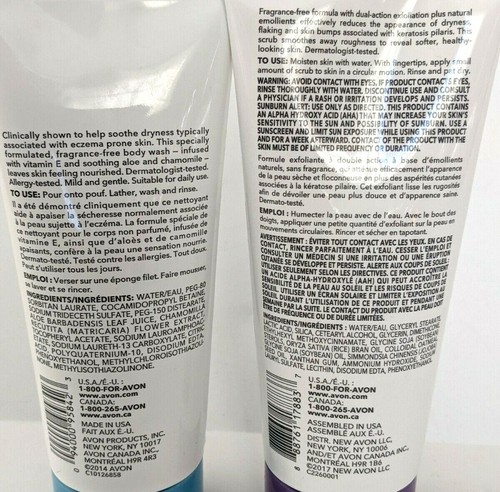 Avon Moisture Therapy Derma Restoring Body Scrub Soothing Wash Keratosis Pilaris - Picture 4 of 4
