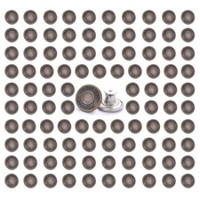 100 Pcs Jean Button Replacement Pants Button Metal Jeans Buttons 17 mm No-Sew...