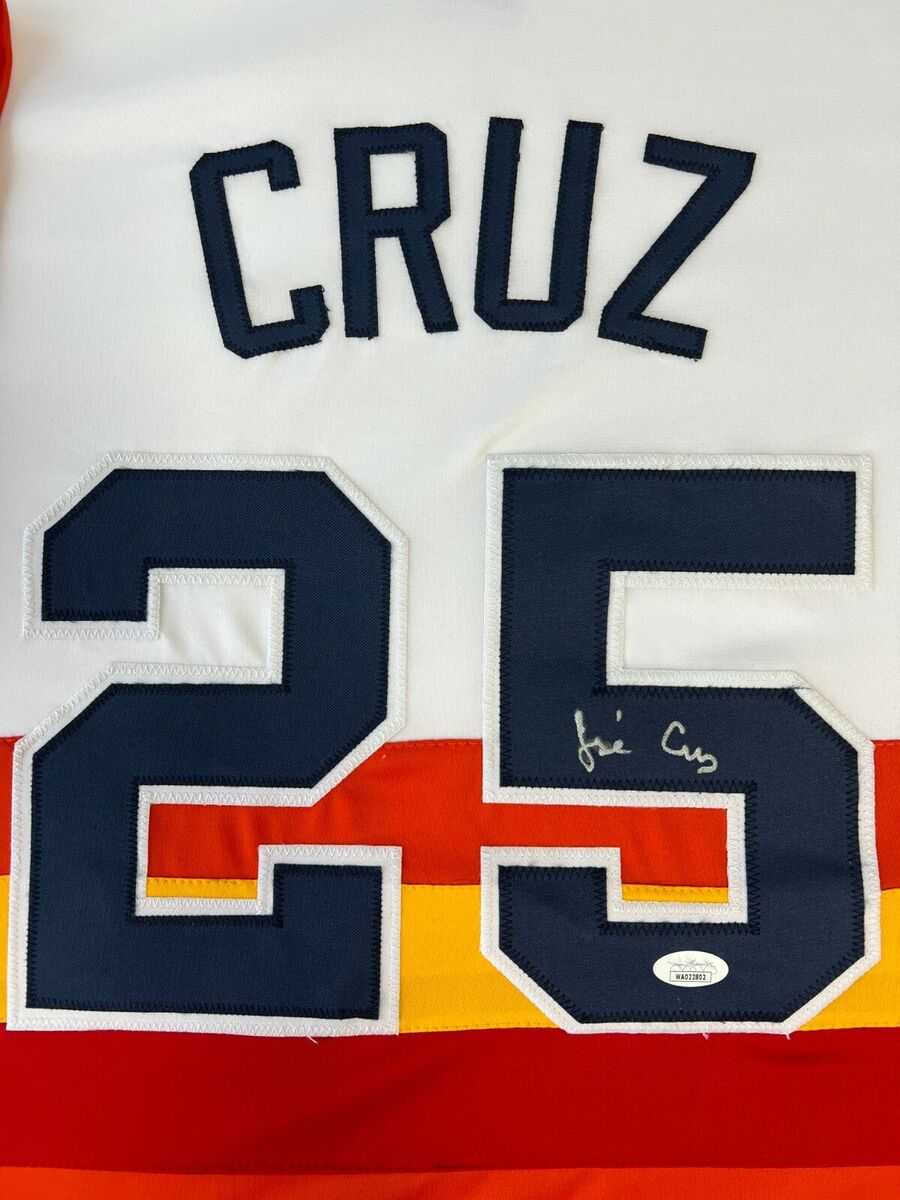 Jose Cruz Signed Autographed Rainbow Jersey JSA Jose Cruz Signed Autographed Rainbow Jersey JSA