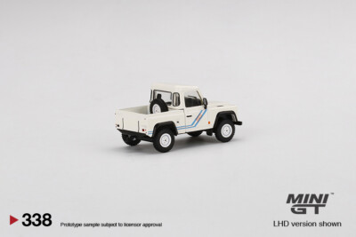 Mini GT 1:64 Land Rover Defender 90 Pickup White #338 | eBay