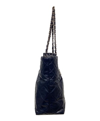 CHANEL Matelasse Coco Mark Tote Bag Handbag Enamel Patent