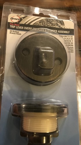 Danco 10580 Universal Auslösehebel Überlaufplatte & Wannenstopfen Bronze mit Ölschliff - Bild 3 von 3