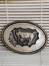Vintage RAM Belt Buckle By Oden - Made In USA - 2-3/4”x 2”