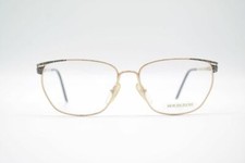 Vintage Bourgeois 3202-07 56 15 140 Gold Oval Glasses Eyeglasses NOS