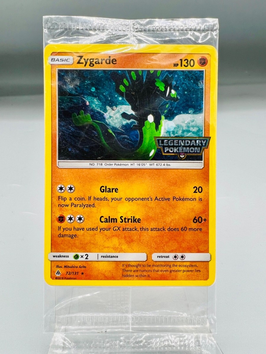 Zygarde Legendary Pokemon 72/131 Forbidden Light Promo Card Sealed