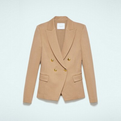 Giacca doppiopetto Donna Gaelle Paris GBDP18908 in cady Cammello