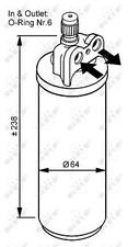 NRF 33086 Dryer, air conditioning for RENAULT