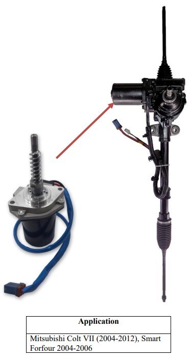 EPS steering rack motor Mitsubishi Colt VII (2004-2012), Smart