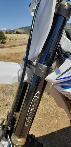 Fork Guards Covers Protectors +2 Upper Decals Blue KTM 250 150 125 85 65 SX - Bild 3 von 9