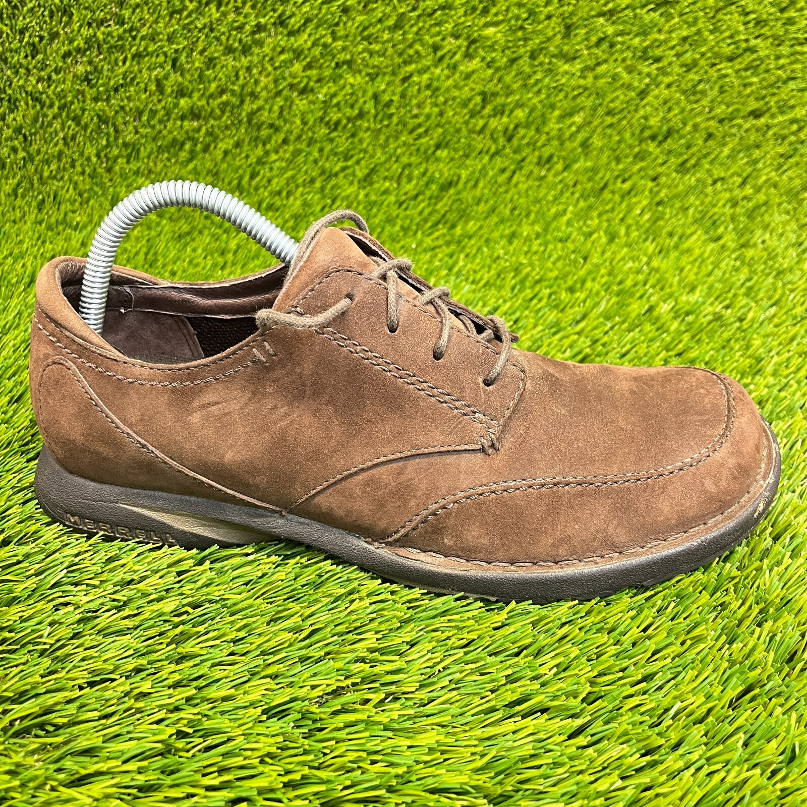 Scarpe Oxford Merrell Orion da uomo taglia 8 marroni casual classiche scamosciate stringate