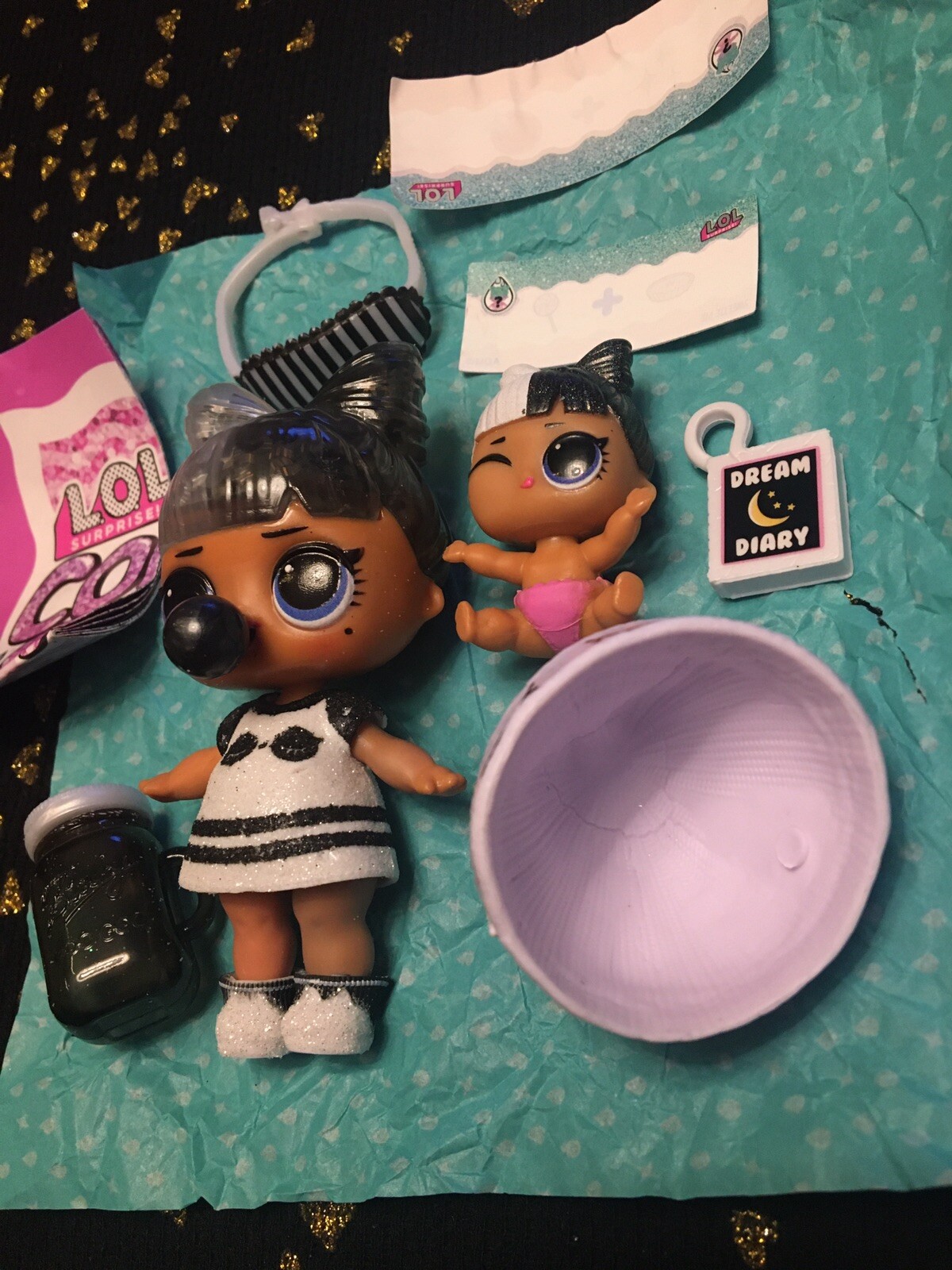LOL Surprise Snuggle Babe & Lil Snuggle Babe New Open Dolls Glitter