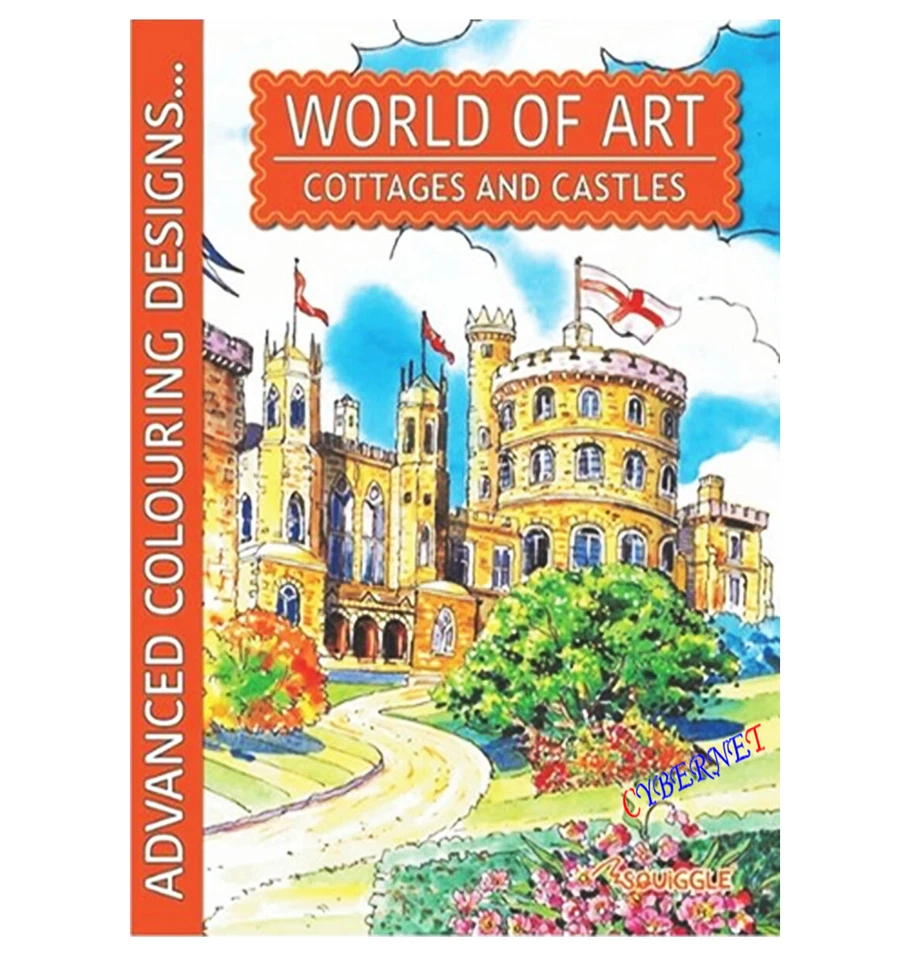 3 x ADULT A4 Colouring Books Book Colour Therapy Relaxing WORLD OF ART PENCILS - Image 2 of 4