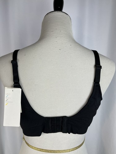 Zella schwarz V-Ausschnitt verstellbarer BH Stil Riemen Sport BH Größe Damen Large - Bild 2 von 4