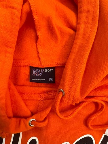 University Of Illinois Fighting Illini Orange Hooded Sweatshirt - M - Script - 第 3/4 張圖片