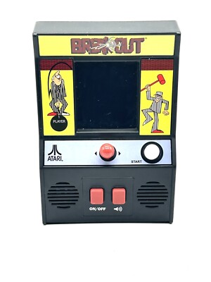 Vintage Atari Breakout Game Handheld Electronic Arcade 1976 Tested WORKS