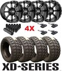 24X14 Black Wheel 35 13.50 24 R/T Terrain Tire Package Fit Lifted Ford F-150