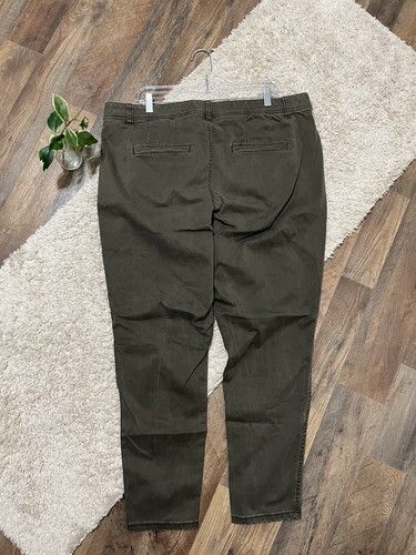Pantalones de mezclilla ajustados Lane Bryant talla 20 verdes de tiro alto - Imagen 3 de 5