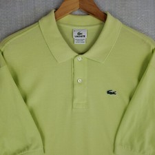 LACOSTE Size 3XL - 9 Mens Light Green Polo Shirt Short Sleeve Cotton Golf Croc