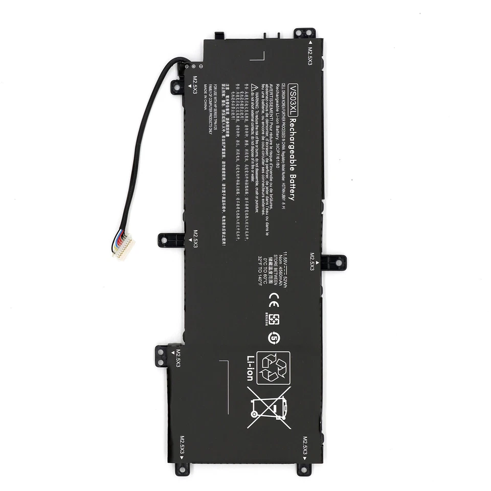 Batería VS03XL para HP Envy 15-AS 15T-AS 15T-AS000 15T-AS100 15-AS000 15-AS133CL Foto 3 de 4